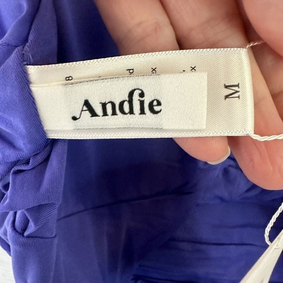 Andie The Samoa One Piece Bathing Suit Women Sz Medium Lapis Blue Cut Out NWT - Picture 13 of 16